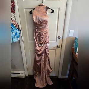 Elegant Pink Evening Gown